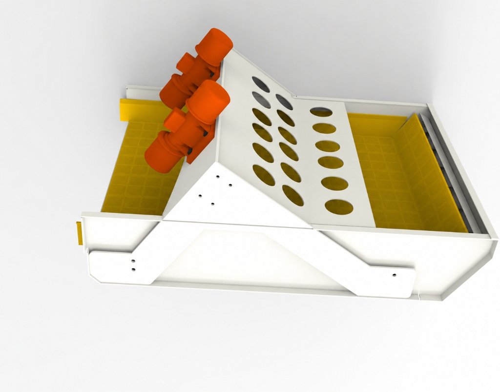 High-Frequency Dewatering Screen 3D Render